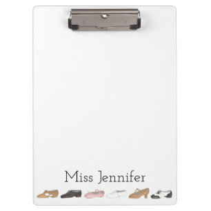 Personalized Ballet Tap Acro Lyrical Dance Teacher Clipboard