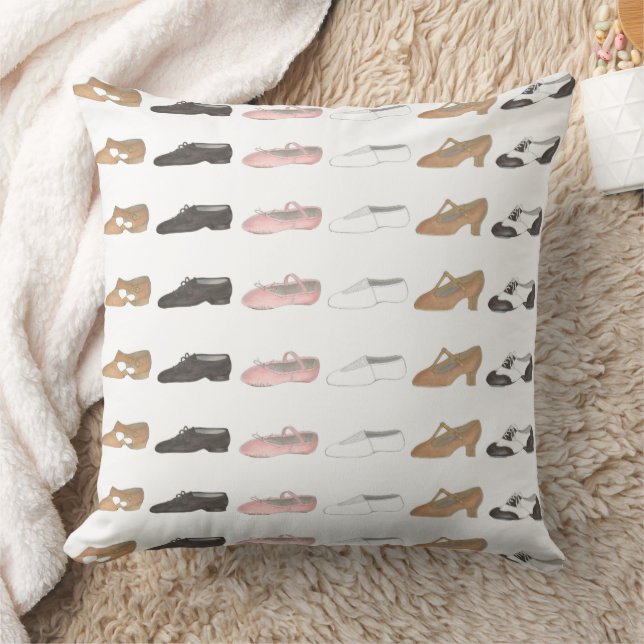 Personalized Ballet Tap Dance Studio Teacher Gift  Throw Pillow (Blanket)