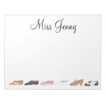 Personalized Ballet Tap Jazz Dance Teacher Gift Notepad at Zazzle