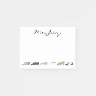 Personalized Ballet Tap Jazz Dance Teacher Gift Post-it Notes
