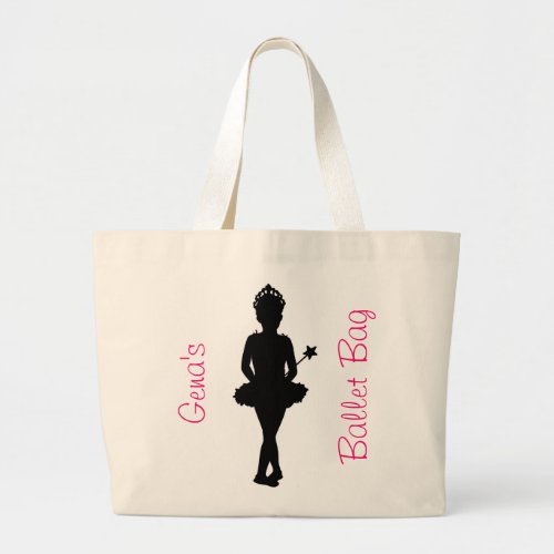 Personalized Ballet Tote Bag