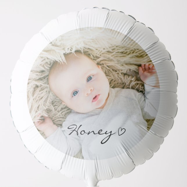 personalized Balloon, Custom baby photo on Balloon (Front)