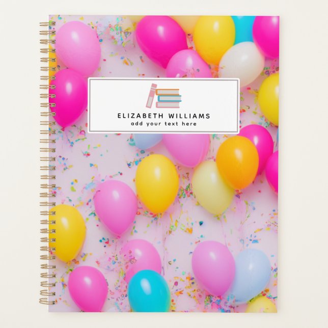 Personalized Balloon Planner (Front)