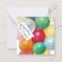 Personalized balloons confetti  high def birthday