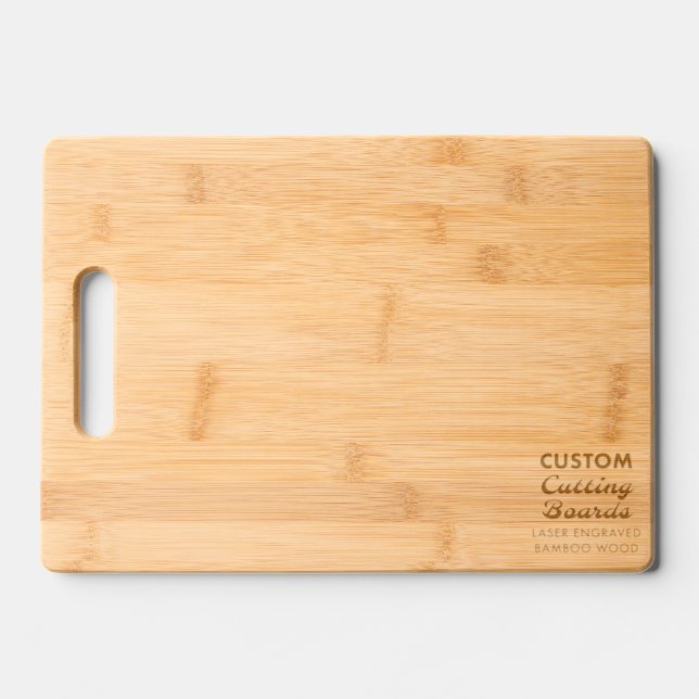 Personalized Bamboo Cutting Board 13.7" x 9.75" (Front)