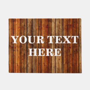 Personalized Bamboo Wood Doormat