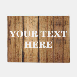 Personalized Bamboo Wood Doormat