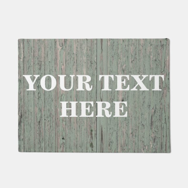 Personalized Bamboo Wood Doormat (Front)