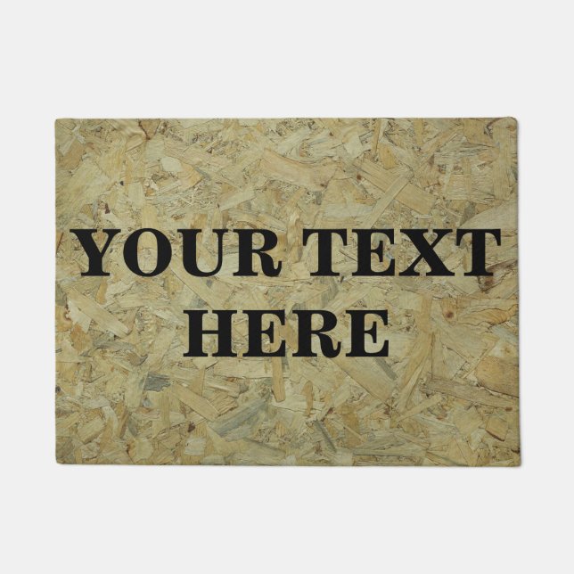 Personalized Bamboo Wood Doormat (Front)