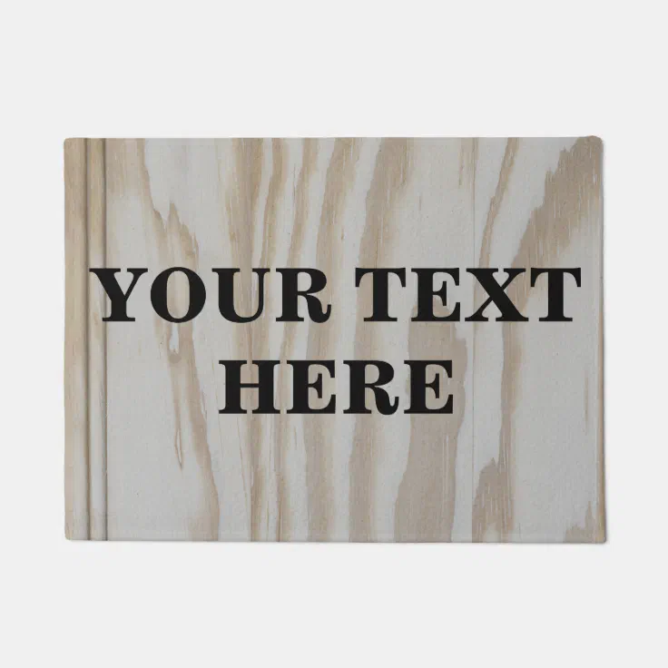 Personalized Bamboo Wood Doormat Zazzle
