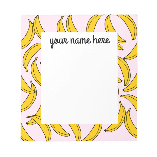 Personalized Bananas Notepad (Front)