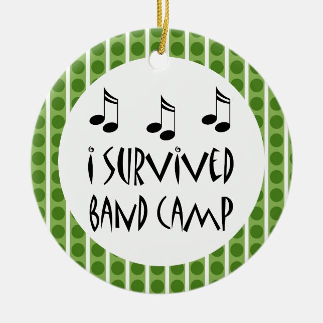 Personalized Band Camp Music Ornament Gift (Front)
