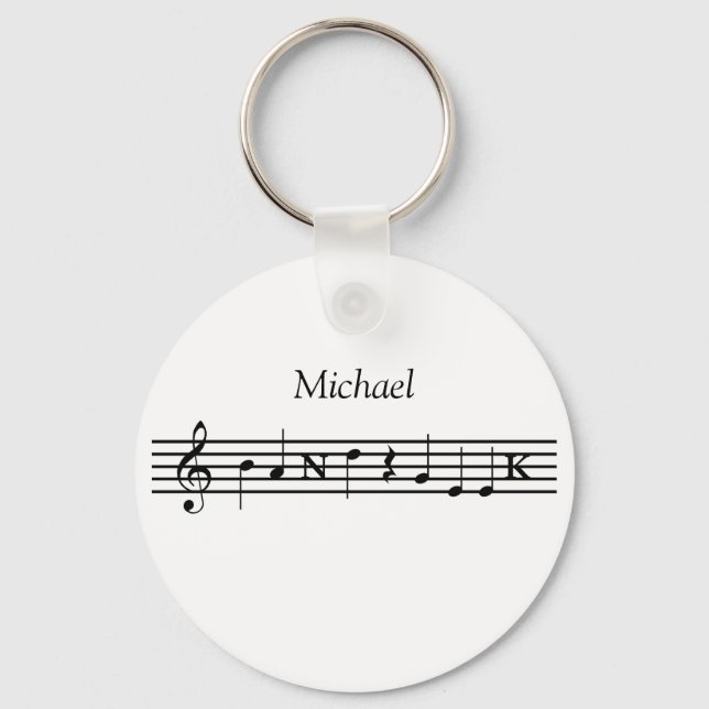 Personalized Band Geek Keychain (Front)