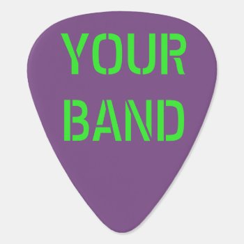Personalized Band Guitar Pick by TheSillyHippy at Zazzle
