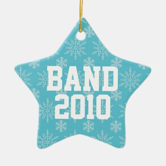 Personalized Band Music Christmas Ornament Gift (Front)