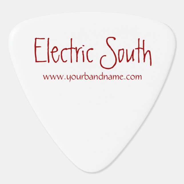 Personalized Band Name Guitar Pick (Back)