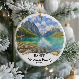 Personalized Banff National Park Ceramic Ornament, Ornament