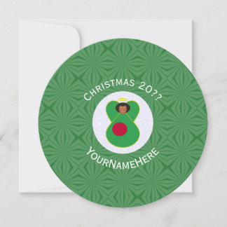 Personalized Bangladeshi Angel Christmas Flag Invitation