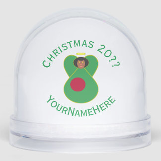 Personalized Bangladeshi Angel Christmas Flag Snow Globe