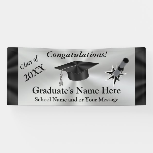 Personalized Banners For Graduation, YEAR And NAME