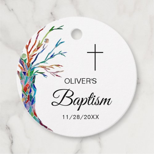 Personalized Baptism Christening Favor Tags