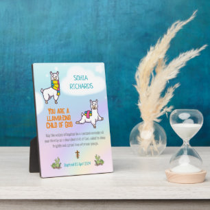 Personalized Baptism Gift For Girl Plaque
