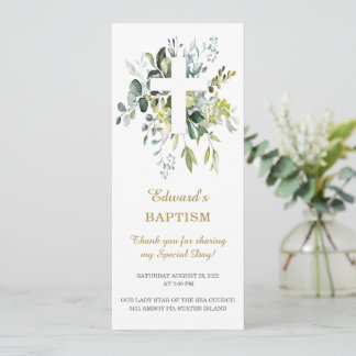 Personalized Baptism Prayer Card