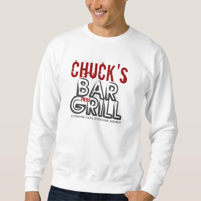 Personalized Bar & Grill T-Shirt Sweatshirt (Front)