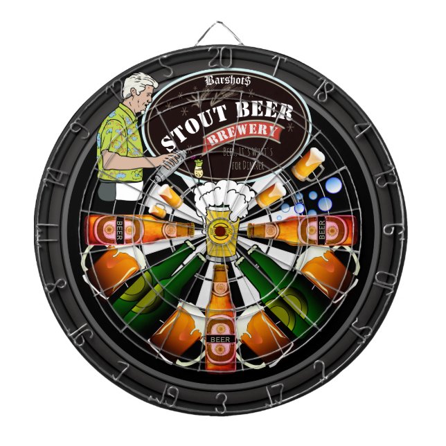 Personalized Bar Shots Drink Target 4.0 Dart Board (Front)