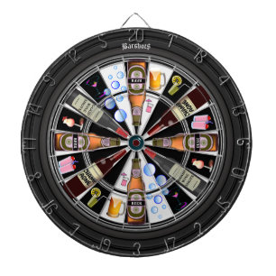 Personalized Bar Shots Multi-Drink Target 2.0 Dart Board