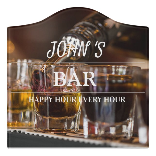 Personalized Bar Sign (Large Crest Front)