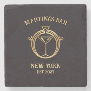 Personalized Bar Sign Bar Coaster with Custom Name