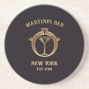 Personalized Bar Sign Bar Coaster with Custom Name