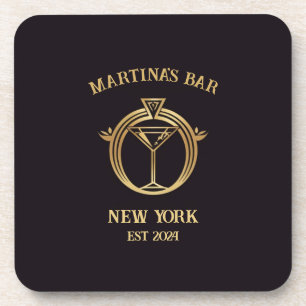 Personalized Bar Sign Bar Coaster with Custom Name