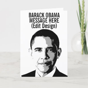 Personalized Barack Obama Card