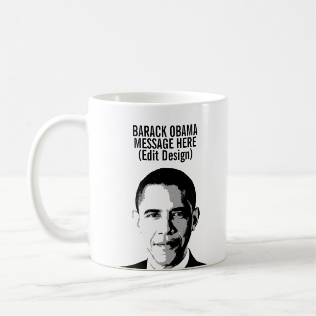 Personalized Barack Obama Coffee Mug (Left)