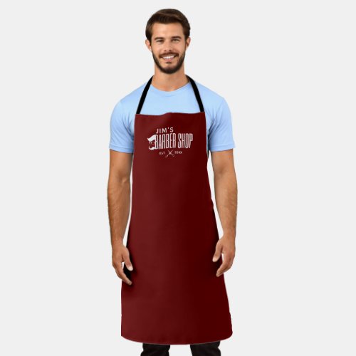 Personalized Barber Shop Apron