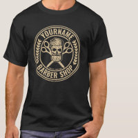 Personalized Barber Shop Skull Rockabilly Salon