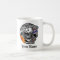 Personalized Barber Skull with Flaming Razor Mug