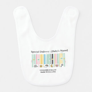 Personalized Barcode Baby Milestone Bib