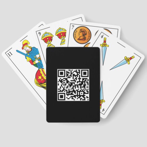 Personalized Barcode QR Code Template Spanish Playing Cards
