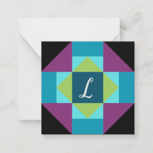 Personalized Barn Quilt  Note Card