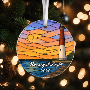 Personalized Barnegat Light Acrylic Ornament, Cust Ornament