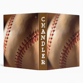PERSONALIZED Baseball 3 ring BINDER