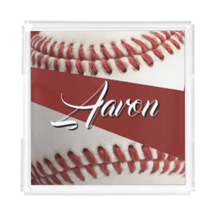 Personalized Baseball Acrylic Tray