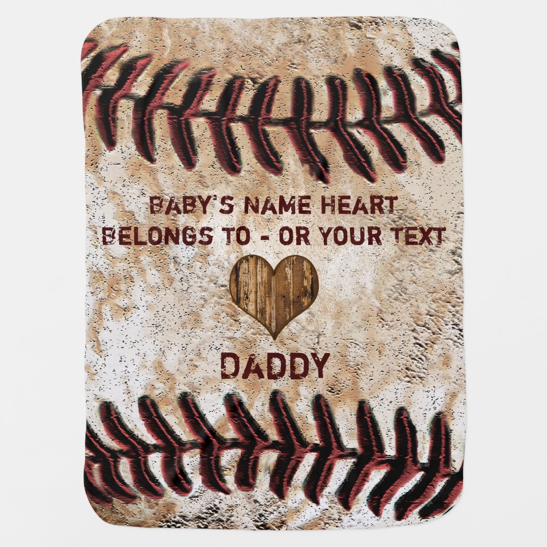 Personalized Baseball Baby Blanket Zazzle
