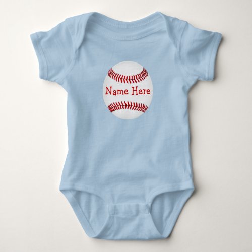 Personalized Baseball Baby Shower Gifts for Boys Baby Bodysuit