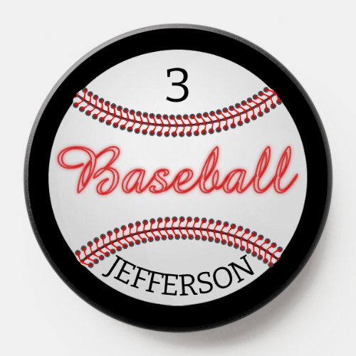 Personalized Baseball Ball PopSockets