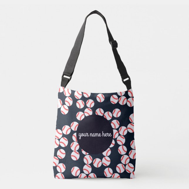 Personalized Baseball Balls Tote Bag (Front)