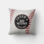 Personalized Baseball Bar Mitzvah Throw Pillow at Zazzle